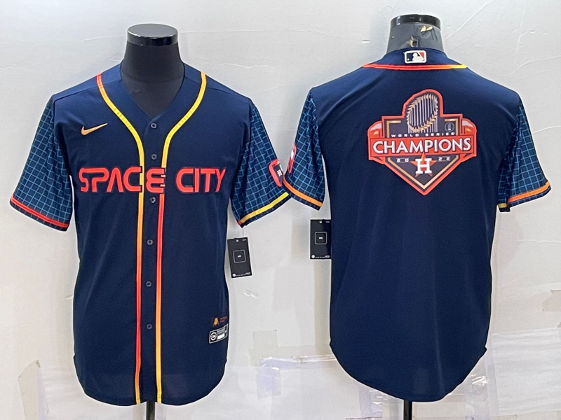 Men's Houston Astros Navy 2022 City Connect Replica Jerseys
