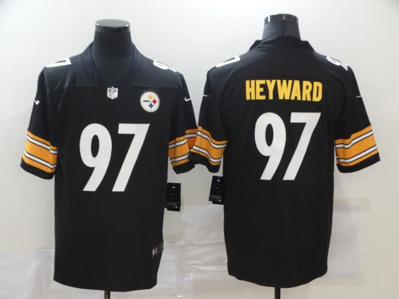 Men's Pittsburgh Steelers Cameron Heyward #97 Black Game Jerseys
