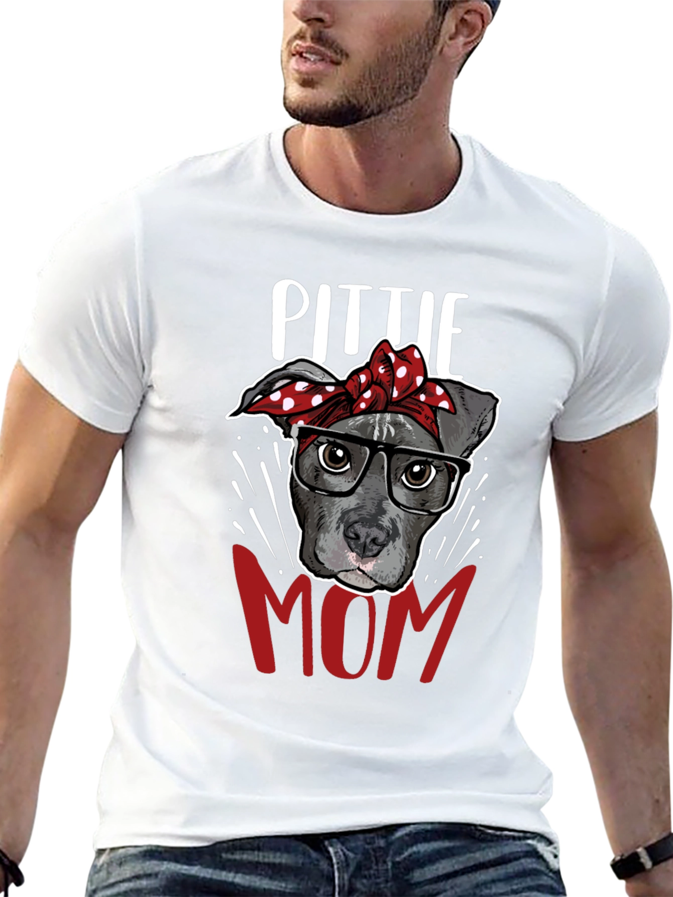 Pitbull Mom T-Shirt - Dog Lover Tee