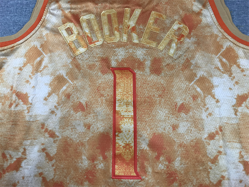 Men's Phoenix Suns Devin Booker #1 Orange Select Series Swingman Jerseys