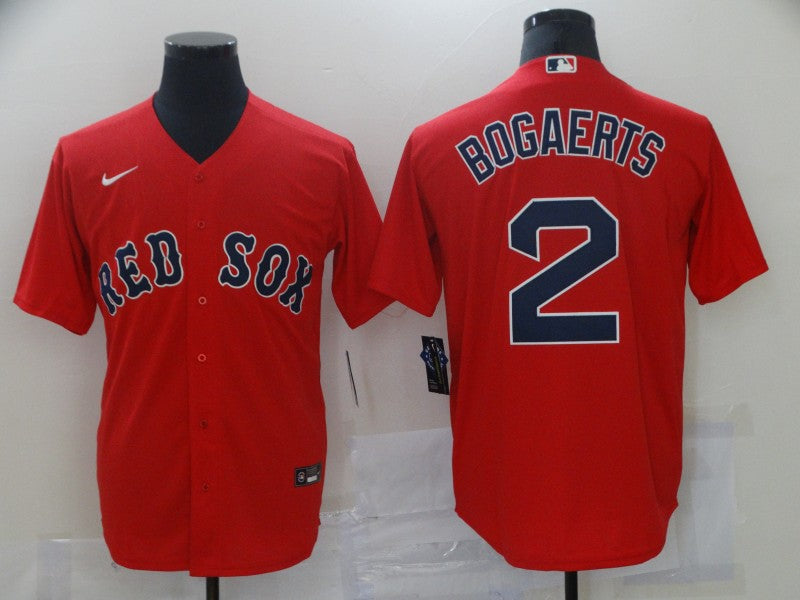 Men's Boston Red Sox Xander Bogaerts #2 Red Replica Baseball Jerseys