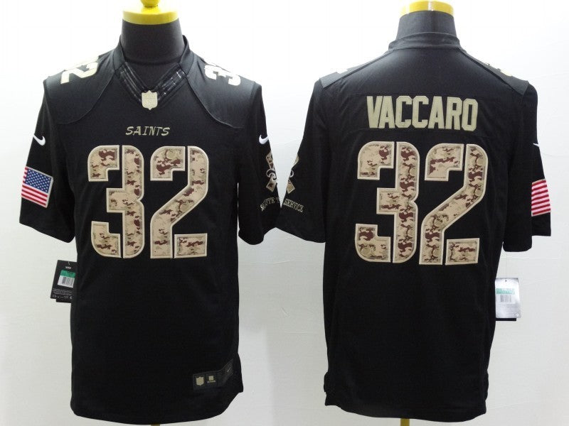 Men's New Orleans Saints Kenny Vaccaro #32 Black Game Player Jerseys