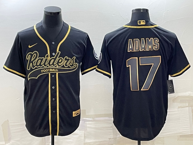 Men's Las Vegas Raiders Davante Adams #17 Black Player Jerseys Joint Edition