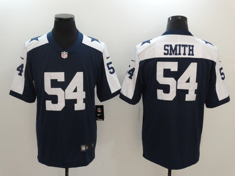 Men's Dallas Cowboys Jaylon Smith #54 Navy Alternate Fashion Game Jerseys