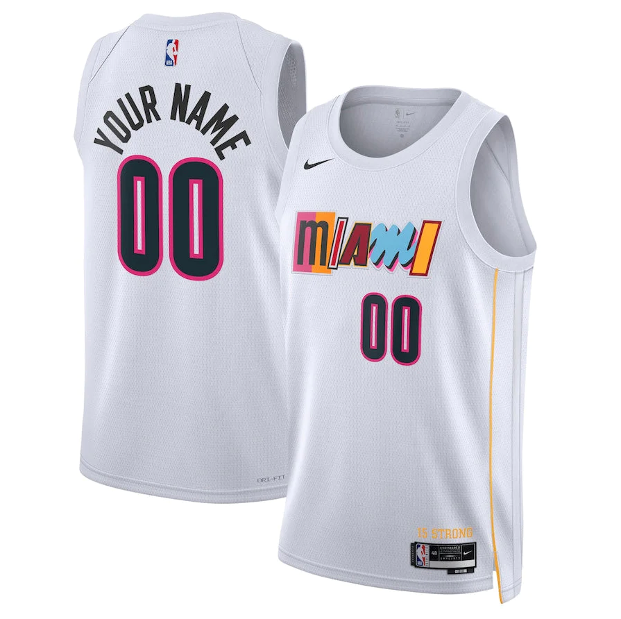 Men's Miami Heat Custom Swingman Jerseys - City Edition