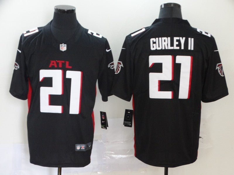 Men's Atlanta Falcons Todd Gurley II #21 Black Game Player Jerseys