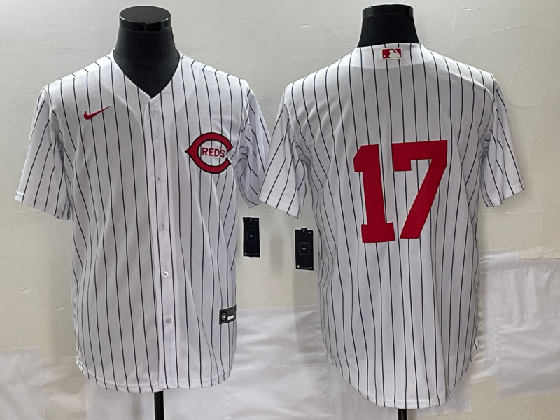 Men's Cincinnati Reds Aaron Boone #17 White 2022 MLB at Field of Dreams Game Authentic Player Jerseys