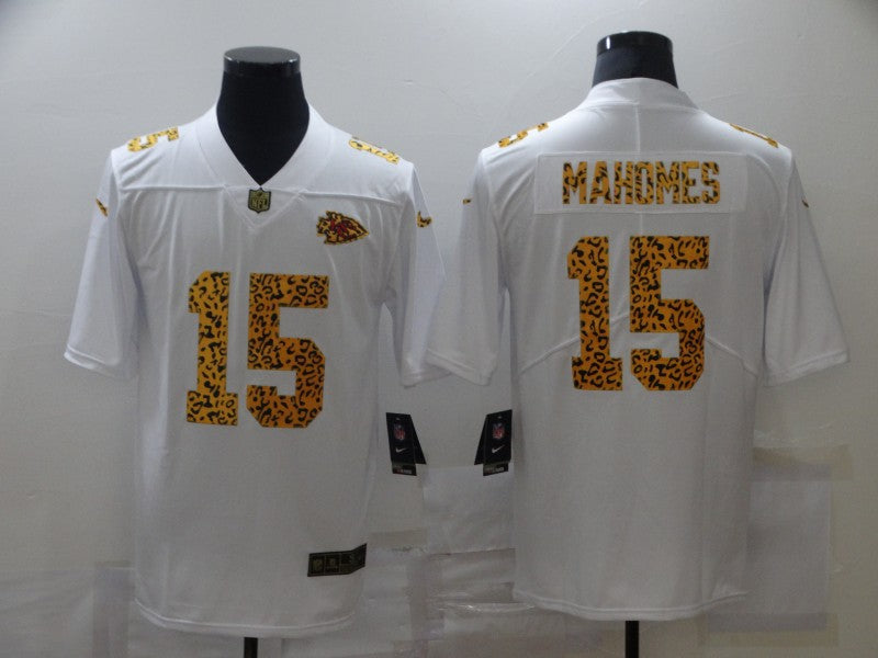 Men's Kansas City Chiefs Patrick Mahomes #15 White Player Jerseys