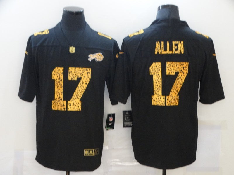 Men's Buffalo Bills Josh Allen #17 Black Game Player Jerseys