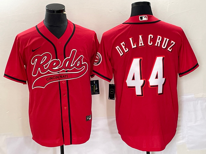Men's Cincinnati Reds Elly De La Cruz #44 Red Replica Player Jerseys Joint Edition