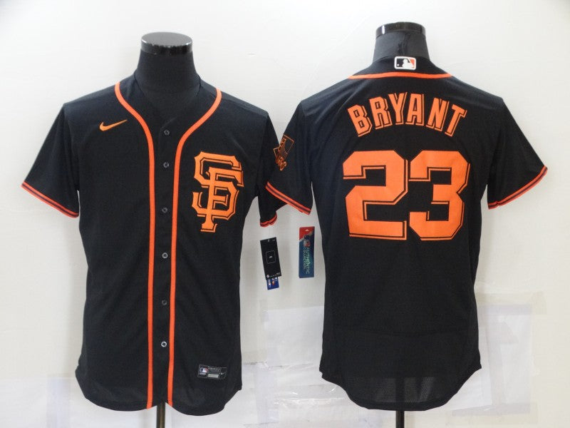 Men's San Francisco Giants Kris Bryant #23 Black Replica Baseball Jerseys
