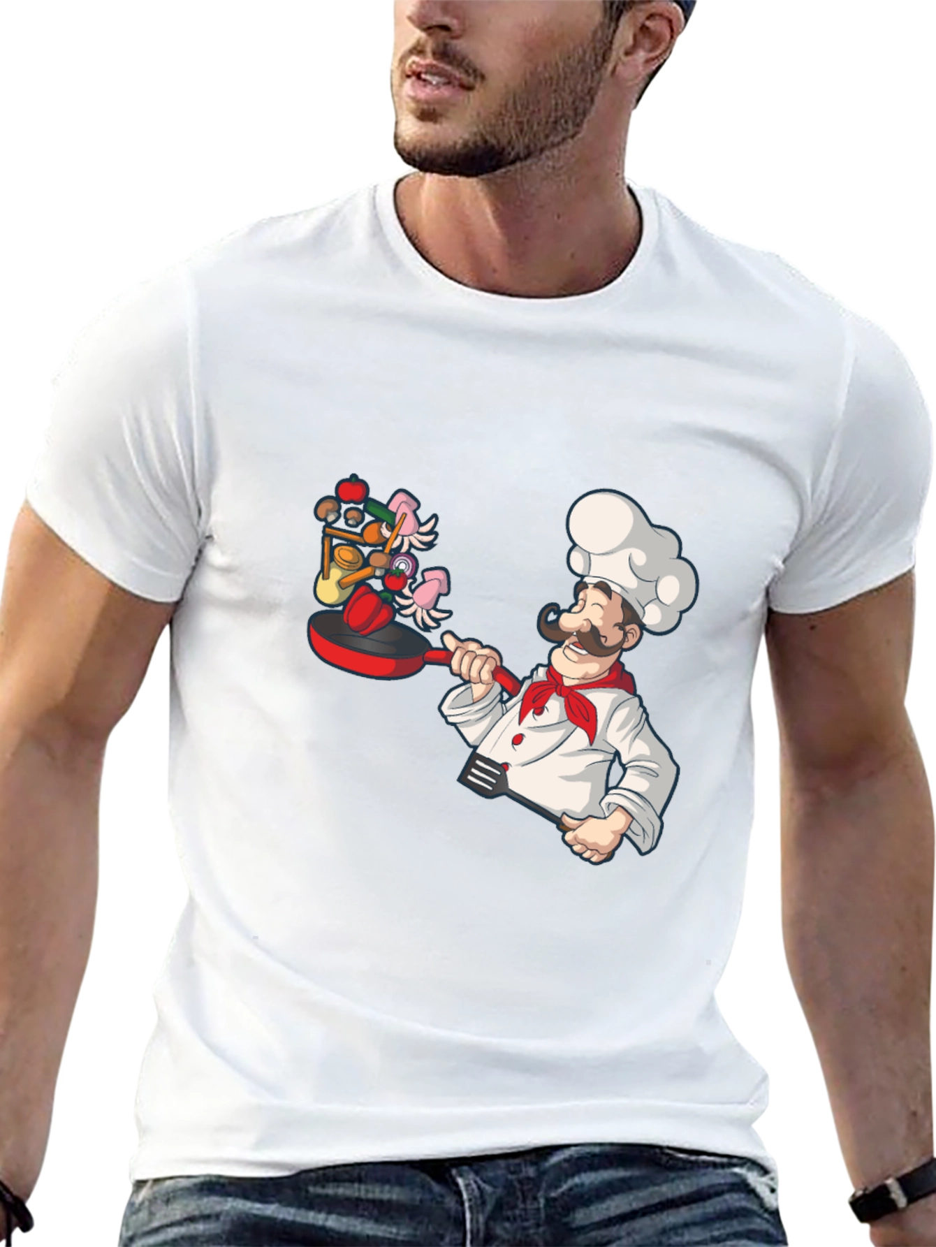 Chef Cooking Graphic T-Shirt Novelty Tee