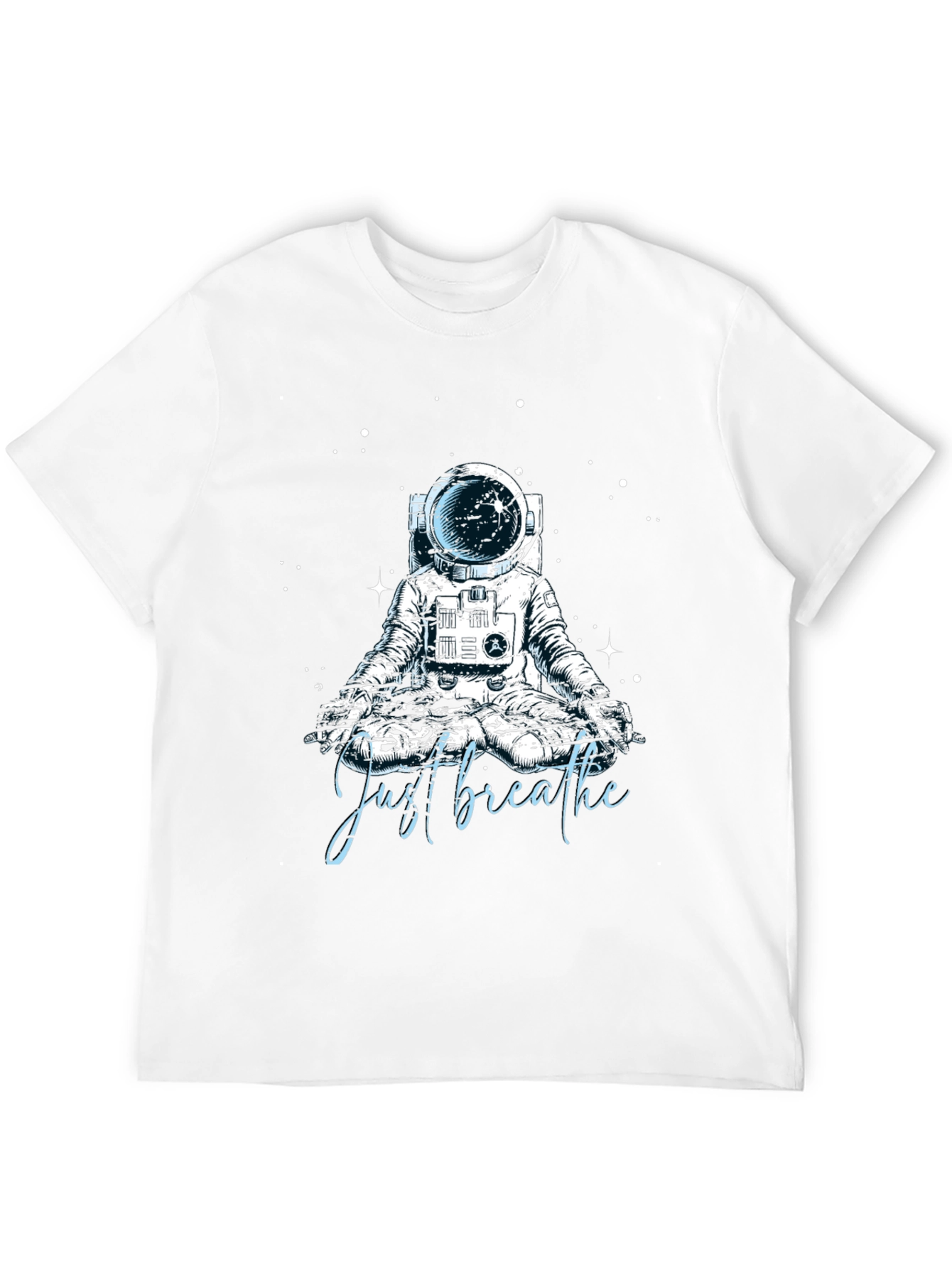 Just Breathe Astronaut Meditation T-Shirt