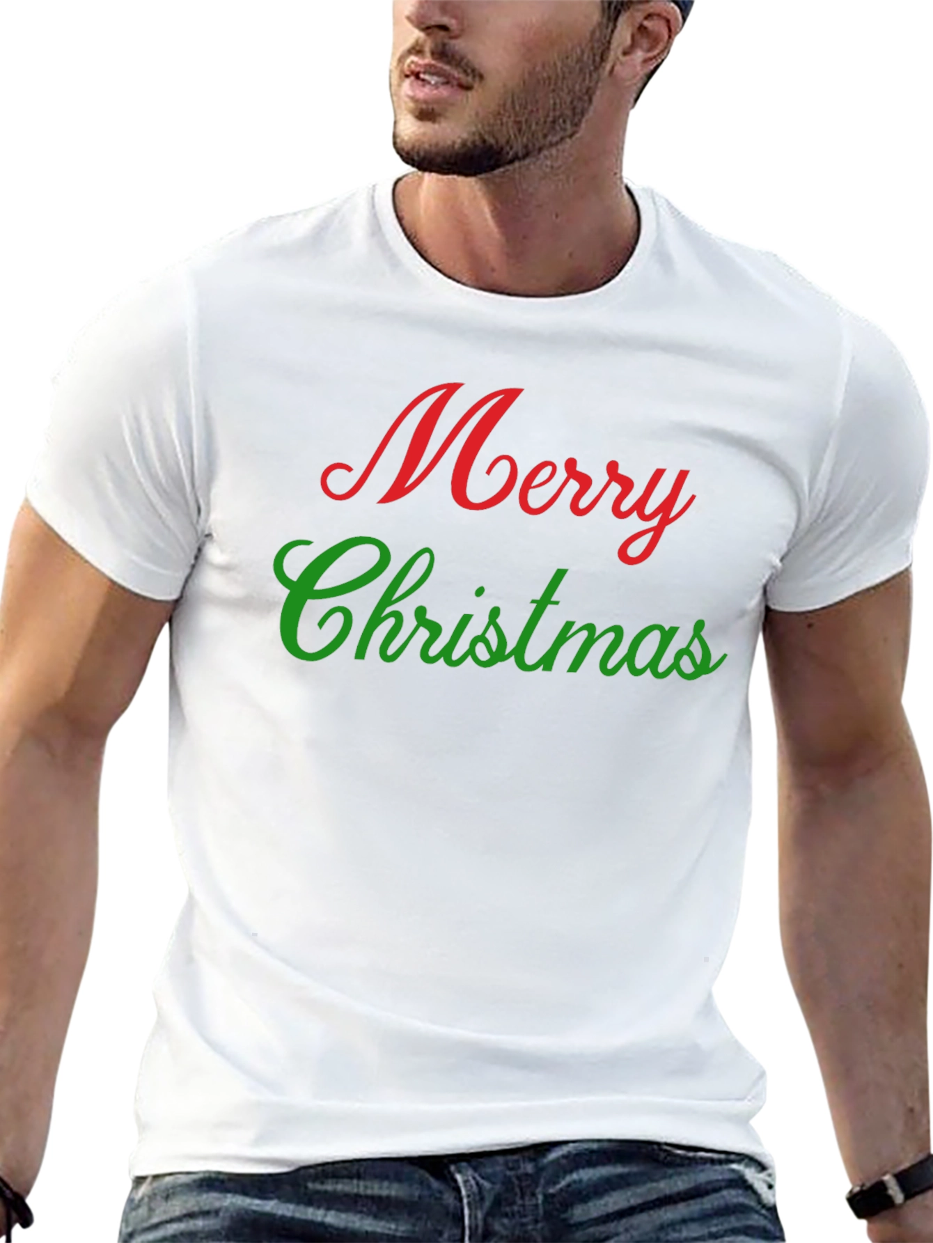 Festive Merry Christmas Graphic T-Shirt