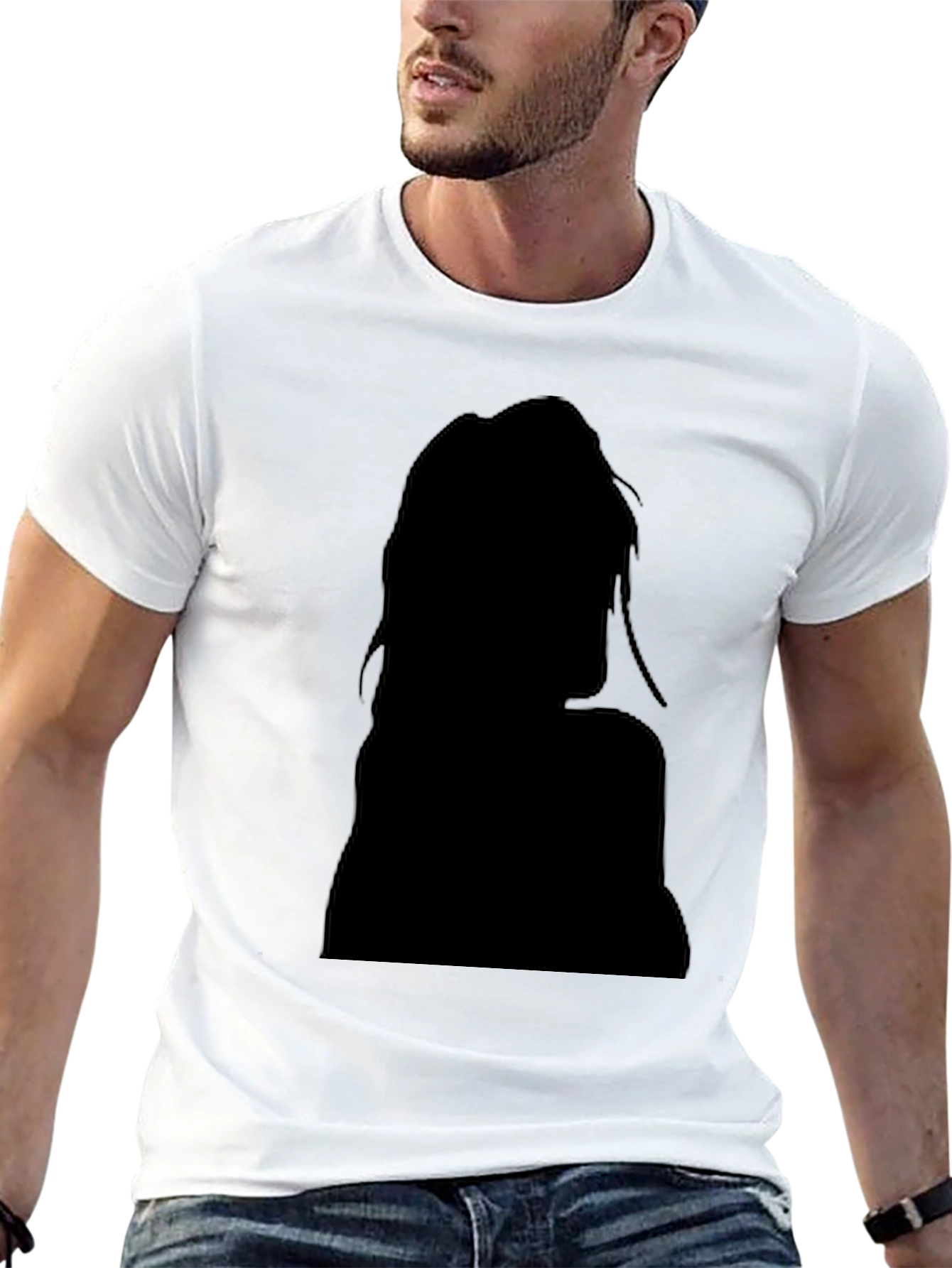 Silhouette Graphic Black T-Shirt