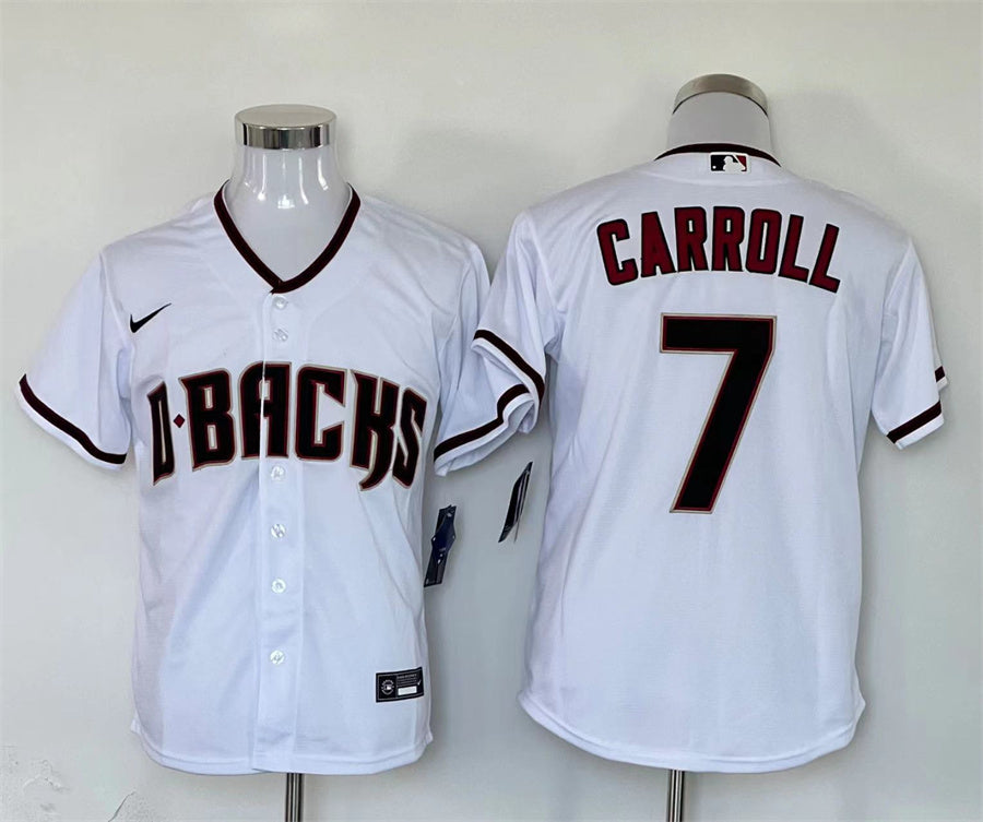 Men's Arizona Diamondbacks Corbin Carroll #7 White Limited Player Jerseys