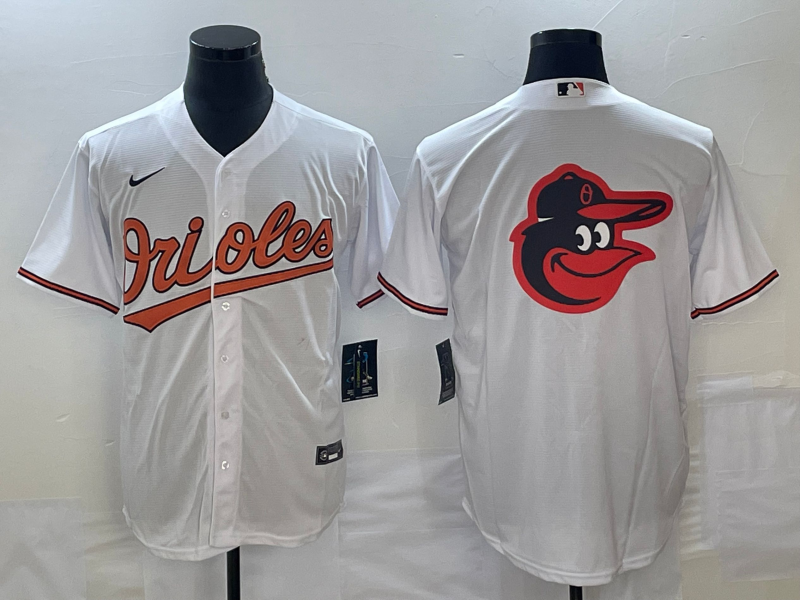 Men's Baltimore Orioles White Home Replica Player Jerseys