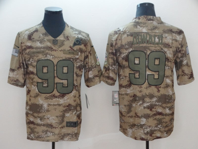 Men's Los Angeles Rams Aaron Donald #99 Camouflage Game Jerseys