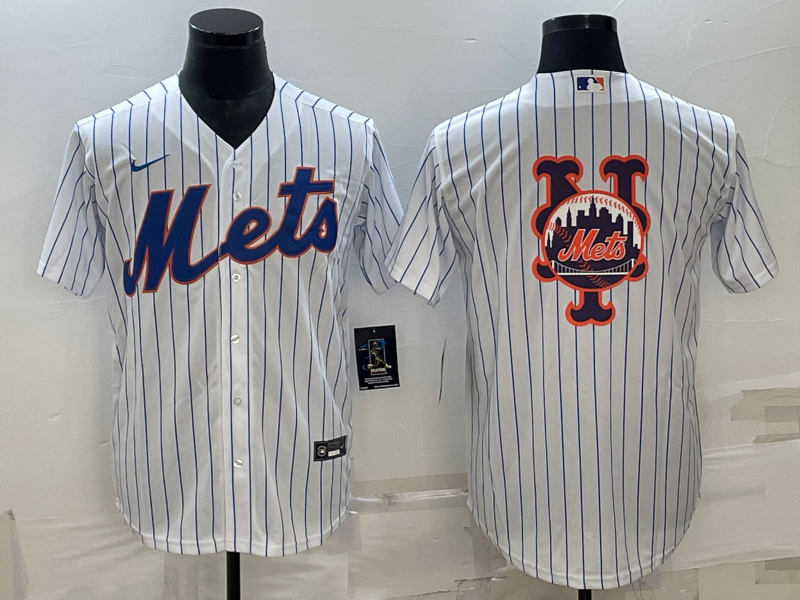 Men's New York Mets White Home Replica Player Jerseys