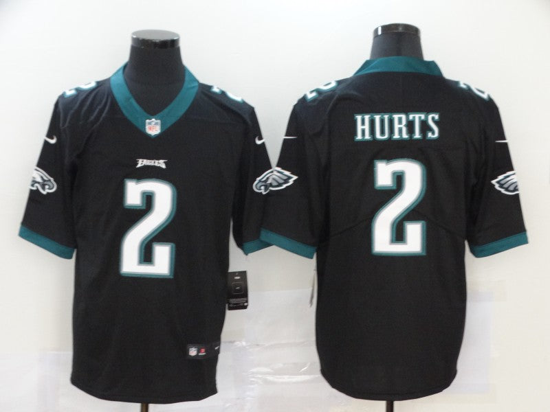 Men's Philadelphia Eagles Jalen Hurts #2 Black Game Jerseys