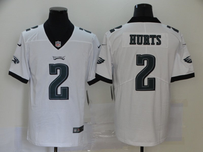 Men's Philadelphia Eagles Jalen Hurts #2 White Game Jerseys