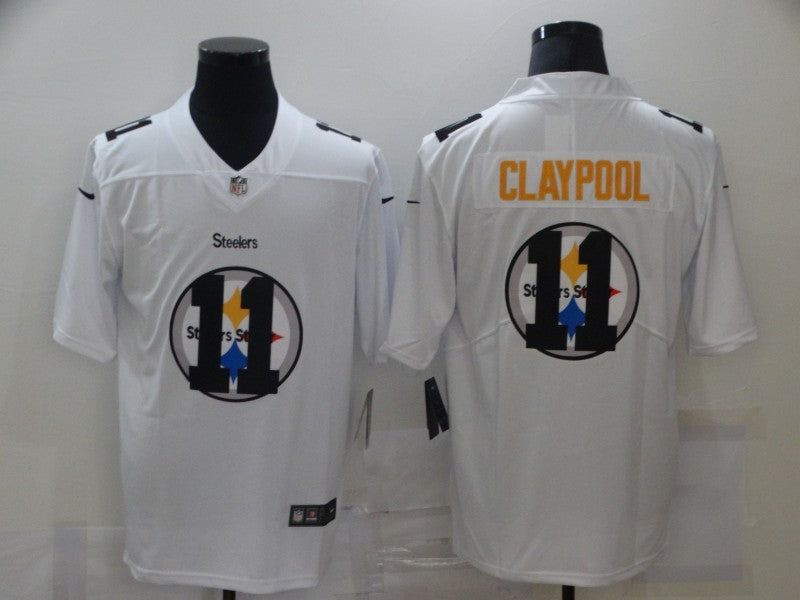 Men's Pittsburgh Steelers Chase Claypool #11 White Game Jerseys