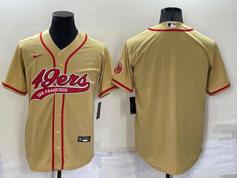 Men's San Francisco 49ers Gold Blank Jerseys