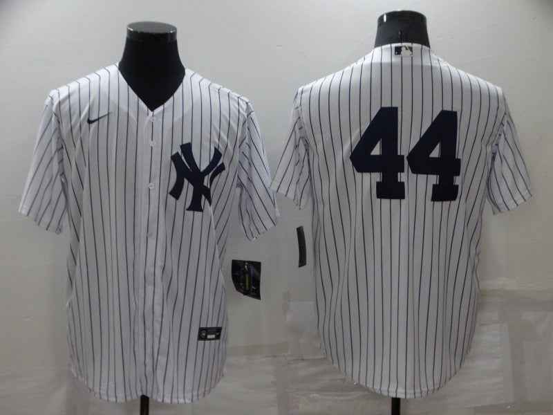Men's New York Yankees Reggie Jackson #44 White Replica Player Name Jerseys