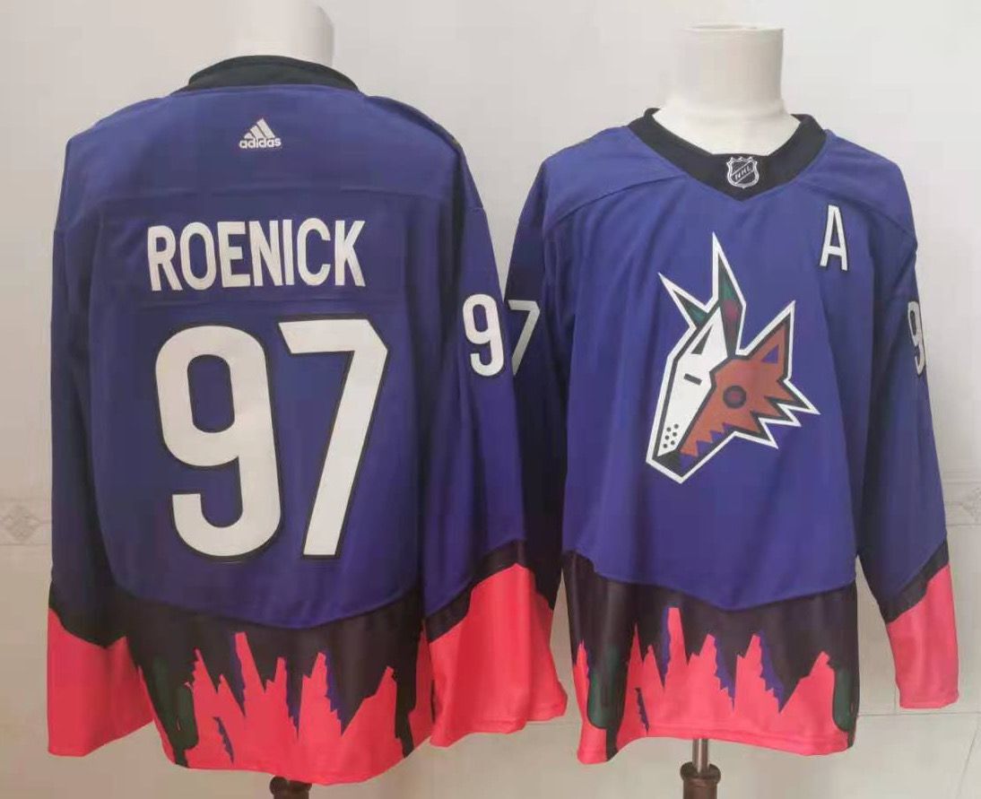 Men's Arizona Coyotes Jeremy Roenick #97 Blue Breakaway Player Jerseys