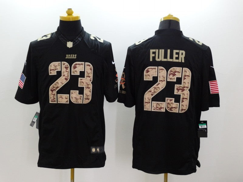 Men's Chicago Bears Kyle Fuller #23 Black Game Player Jerseys