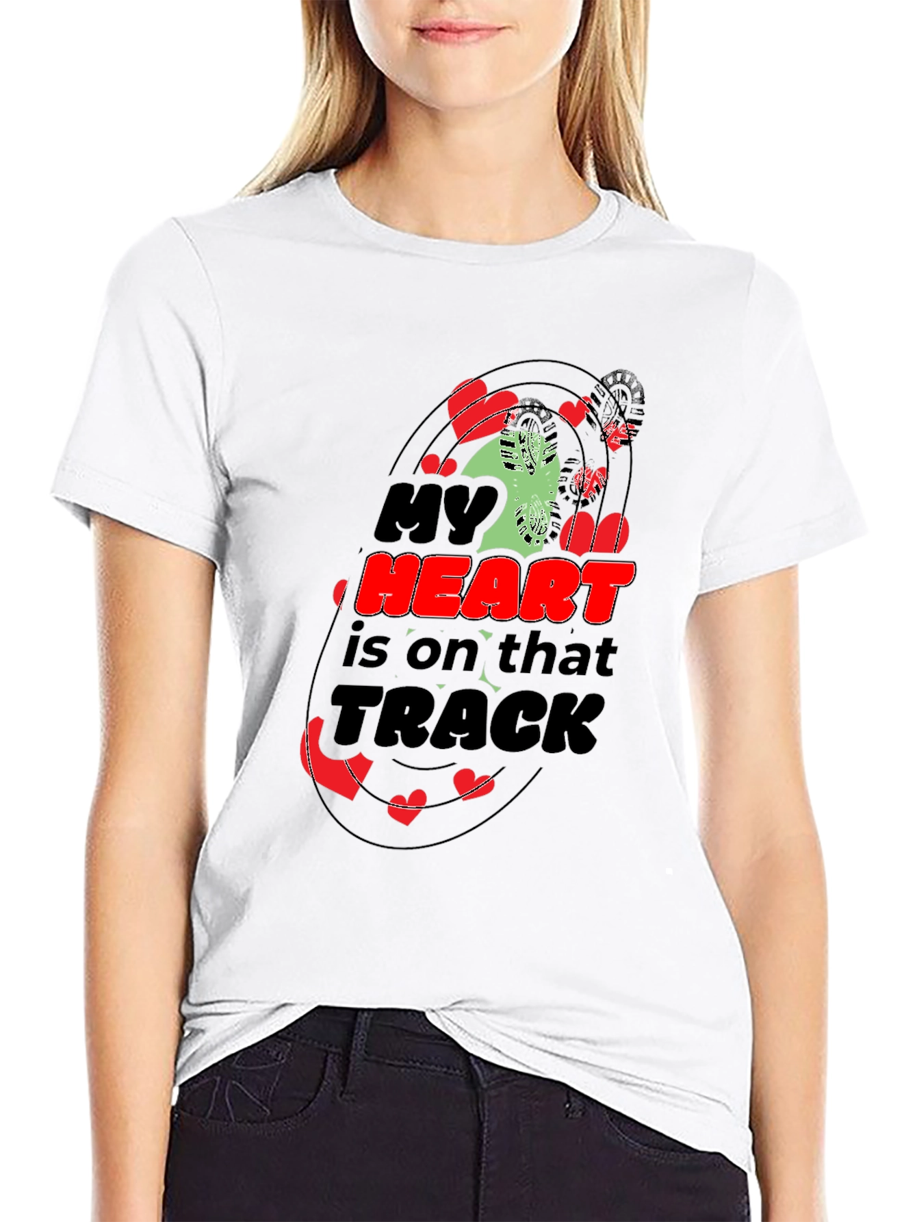 My Heart is on That Track Graphic Tee