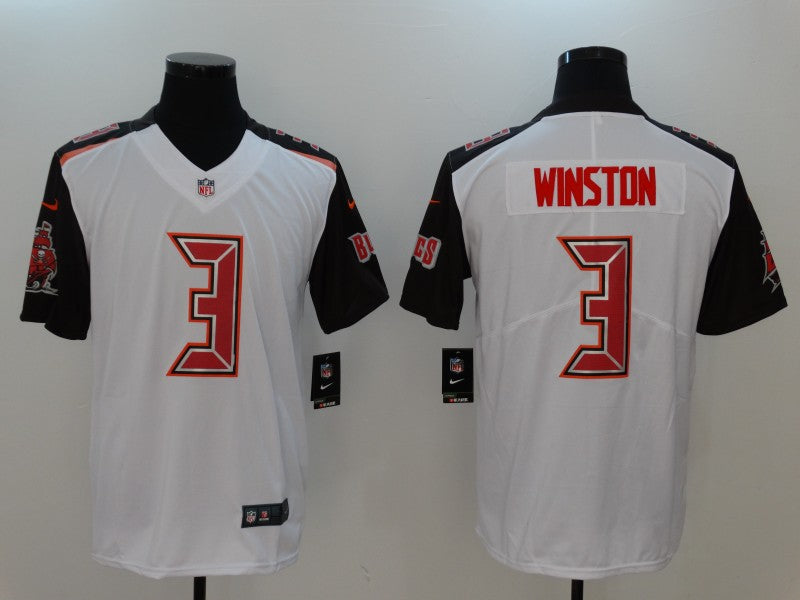 Men's Tampa Bay Buccaneers Jameis Winston #3 White Team Game Jerseys