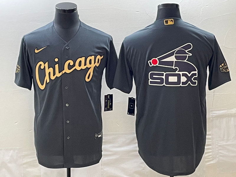 Men's Chicago White Sox Dark Gray Replica Player Jerseys