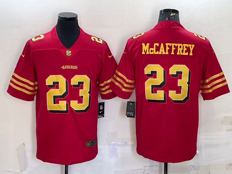 Men's San Francisco 49ers Christian McCaffrey #23 Red Player Jerseys