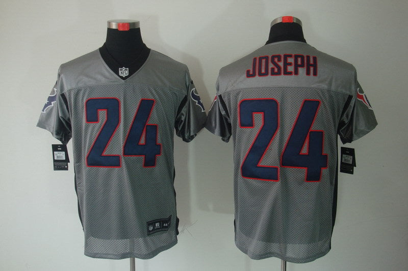 Men's Houston Texans Johnathan Joseph #24 Gray Game Jerseys