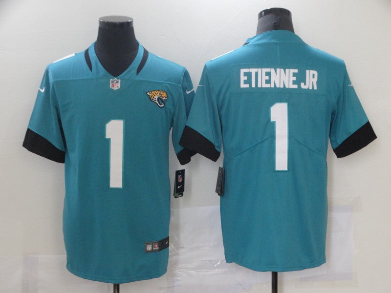 Men's Jacksonville Jaguars Travis Etienne Jr. #1 Teal Game Jerseys