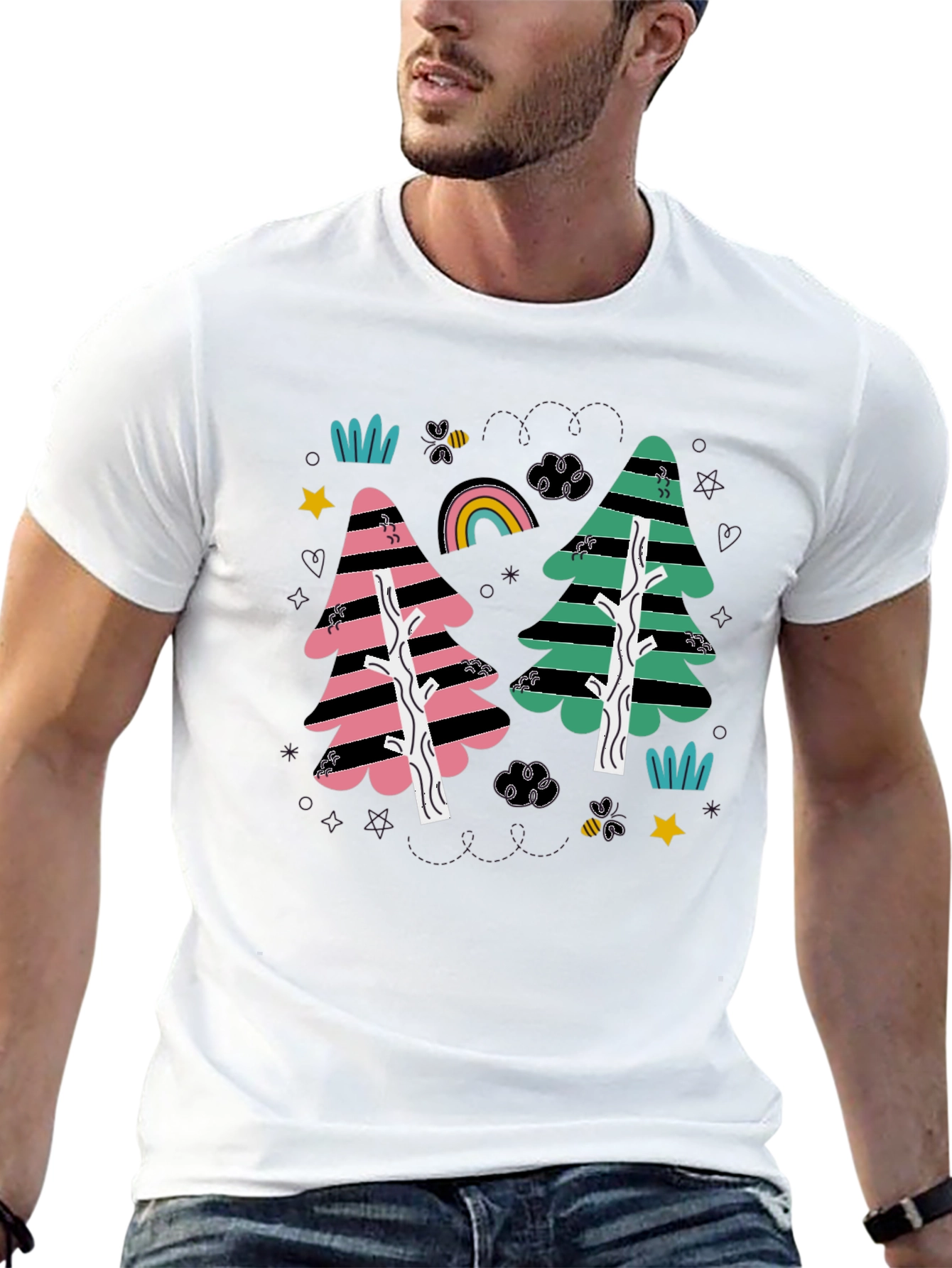 Funky Forest Black Tee