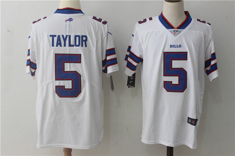 Men's Buffalo Bills Tyrod Taylor #5 White Game Jerseys