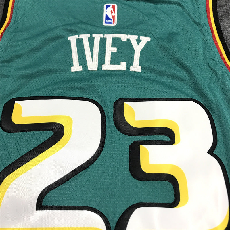 Men's Detroit Pistons Jaden Ivey #23 Green Swingman Jerseys