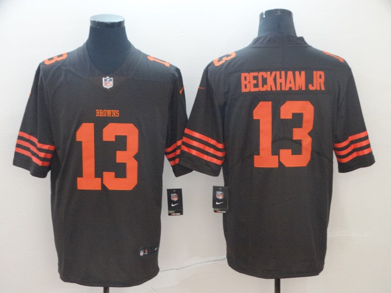 Men's Cleveland Browns Odell Beckham Jr. Brown Player Game Jerseys