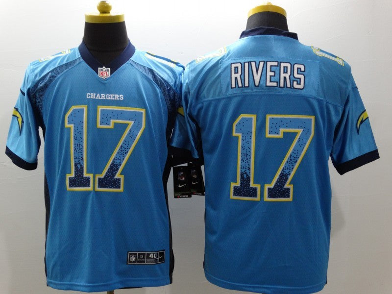 Men's Los Angeles Chargers Philip Rivers #17 Blue Game Player Jerseys