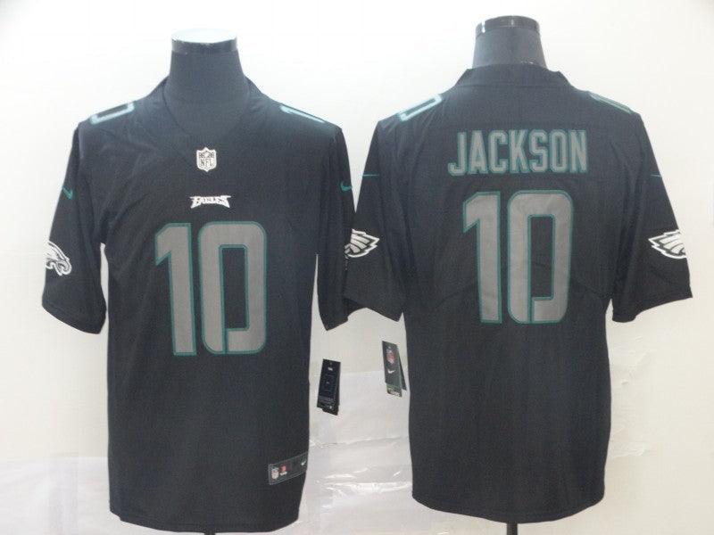 Men's Philadelphia Eagles Desean Jackson #10 Black Game Player Jerseys