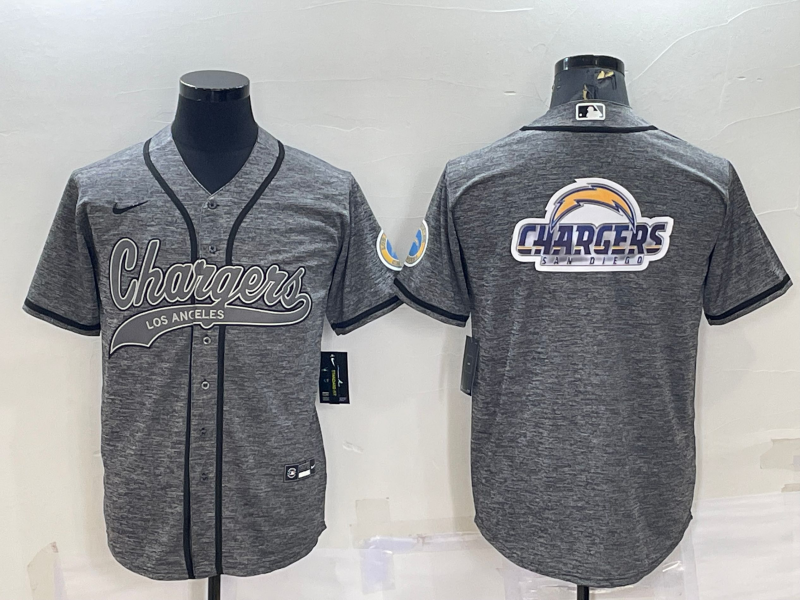 Men's Los Angeles Chargers Gray Game Jerseys