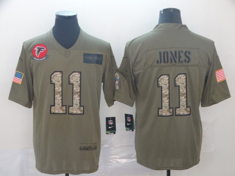 Men's Atlanta Falcons Julio Jones #11 Brown Alternate Game Jerseys