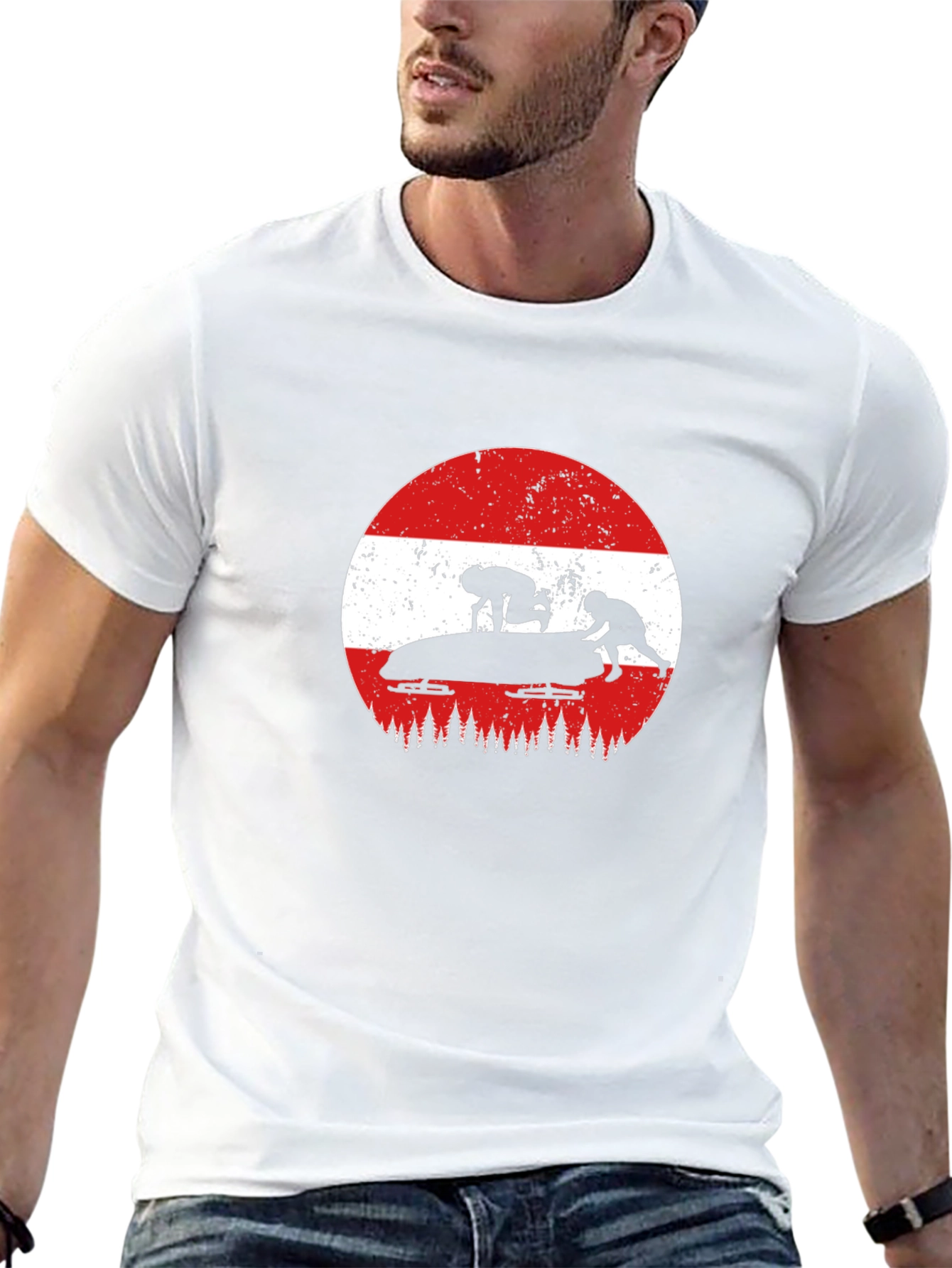 Austria Bobsledding Graphic T-Shirt