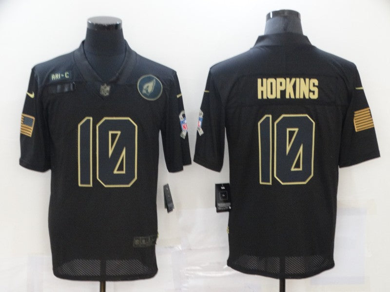 Men's Arizona Cardinals DeAndre Hopkins #10 Black Game Player Jerseys