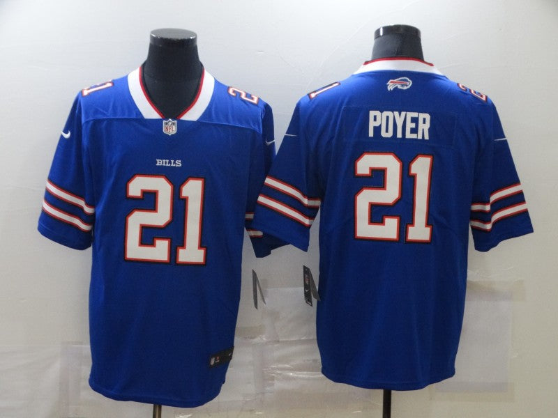 Men's Buffalo Bills Jordan Poyer #21 Blue Game Player Jerseys