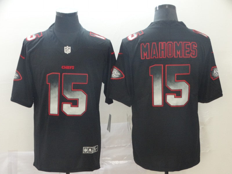 Men's Kansas City Chiefs Patrick Mahomes Black Authentic Game Jerseys