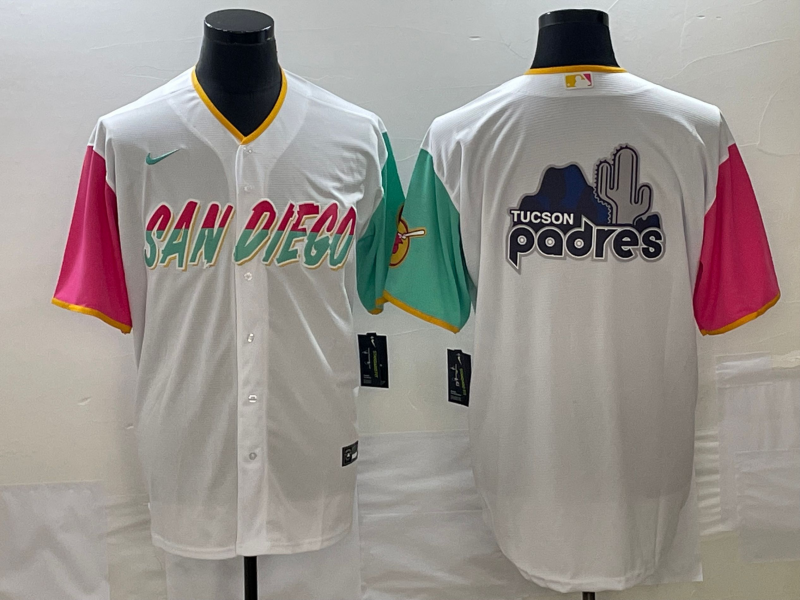Men's San Diego Padres White City Connect Replica Team Jerseys
