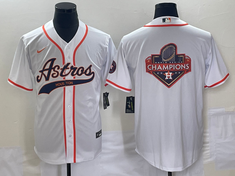 Men's Houston Astros White Replica Player Jerseys Joint Edition